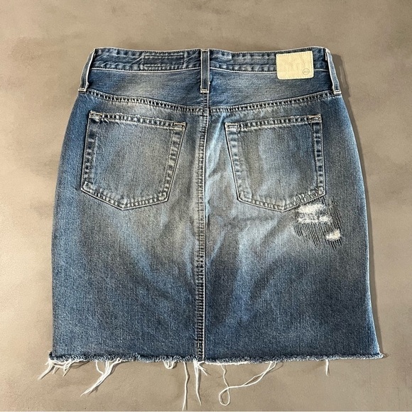 ADRIANO GOLDSCHMIED The Erin Distressed Pencil Skirt - Picture 3 of 7